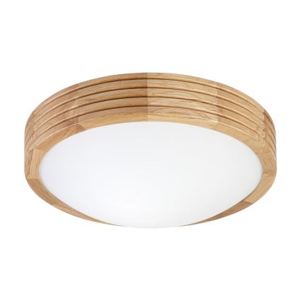 Brilagi - LED таванно осветително тяло CARVALHO MODERN SLIM 1xE27/60W/230V Ø 27,5 см дъб