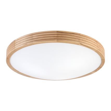Brilagi - LED плафон CARVALHO MODERN SLIM 3xE27/60W/230V Ø 47,5 cm дъб