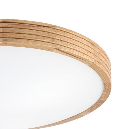 Brilagi - LED плафон CARVALHO MODERN SLIM 3xE27/60W/230V Ø 47,5 cm дъб