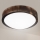 Brilagi - LED таванен плафон CARVALHO SLIM SMOKEY LED/20W/230V, дъб, Ø 27,5 см