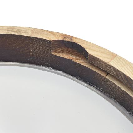 Brilagi - LED таванен плафон CARVALHO SLIM SMOKEY LED/20W/230V, дъб, Ø 27,5 см