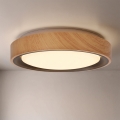 BRILAGI - LED таванен плафон FLOCO LED/24W/230V диам. 30 см дървесен декор/черен