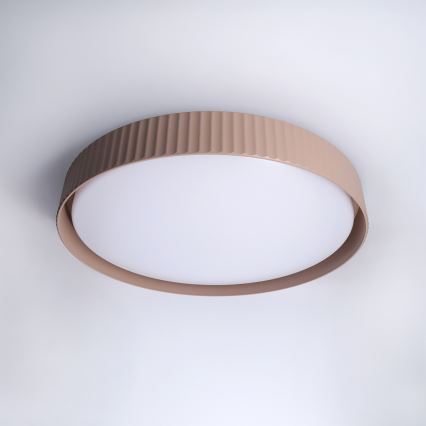 Brilagi - LED димируемо таванно осветително тяло LUCIA LED/60W/230V 3000-6500K Ø 59 cm кафяво + дистанционно управление