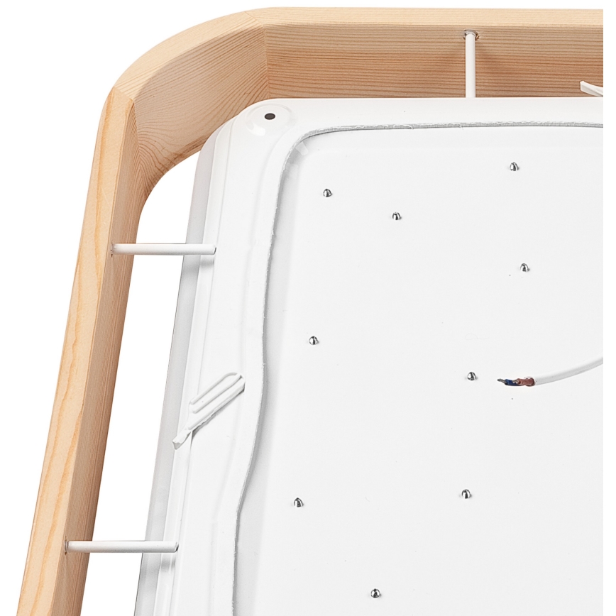 Brilagi - димируемо LED таванно осветително тяло MANAROLA CUBIC LED/24W/230V 45x45 cm 3000-6500K в цвят бор + дистанционно управление