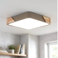 BRILAGI - LED таванен плафон PILANA SQUARE LED/24W/230V дъб/бежов 32x32 см
