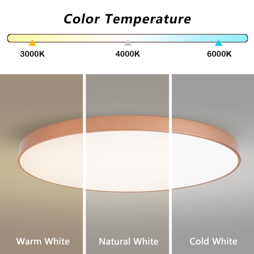 BRILAGI - LED таванно осветително тяло POOL LED/180W/230V 3000/4000/6000K pr. 120 cm медно