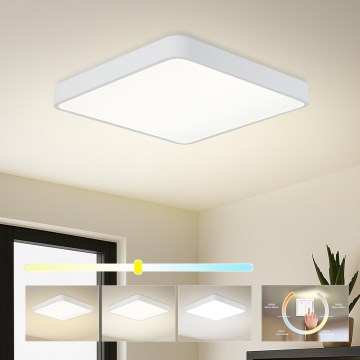 Brilagi - LED таванен плафон POOL SQUARE LED/48W/230V 3000/4500/6000K 50x50 см бял