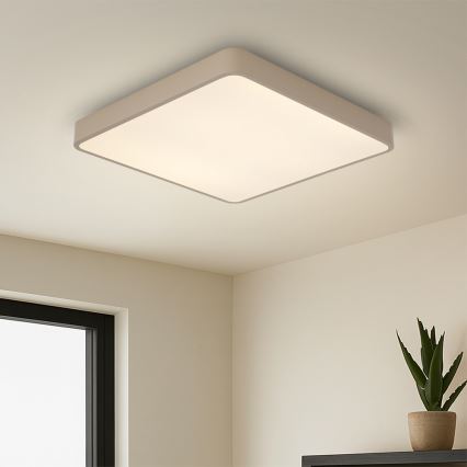 BRILAGI - LED димируемо таванно осветително тяло POOL SQUARE LED/36W/230V 3000-6000K 40x40 cm бежово + дистанционно управление