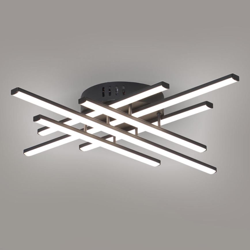 Brilagi - LED таванен плафон STRIPES LED/42W/230V 51x51 cm черен