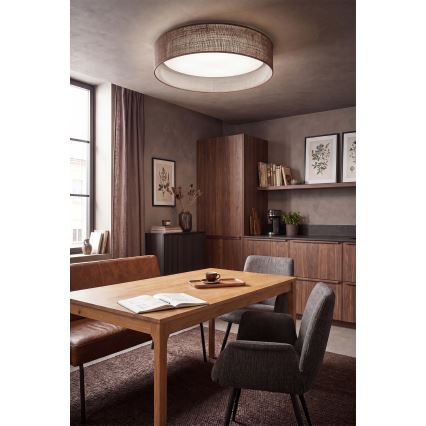 Brilagi - LED таванен плафон VELVET SIMPLE LED/24W/230V 4000K Ø 45 см кафяв