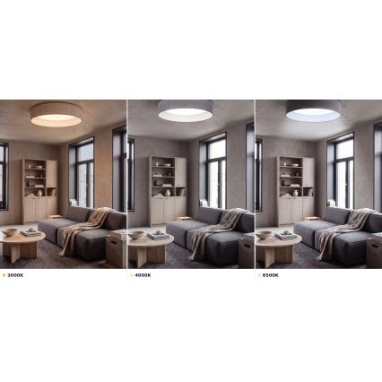 BRILAGI - LED таванно осветително тяло VELVET VARI LED/24W/230V 3000/4000/6500K диам. 45 см сиво