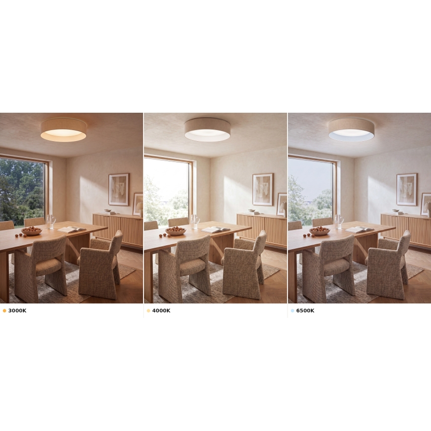 Brilagi - LED таванно осветително тяло VELVET VARI LED/24W/230V 3000/4000/6500K Ø 45 см кремаво