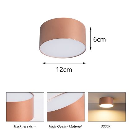 BRILAGI - LED Плафон за баня FORIS LED/14W/230V Ø 12 см бронзов IP44
