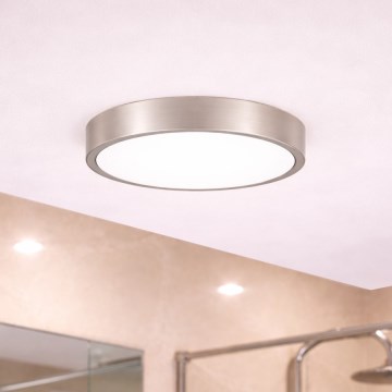 Brilagi - LED таванен плафон за баня POOL LED/24W/230V 3000/4000/5500K Ø 30 см IP54 матов хром