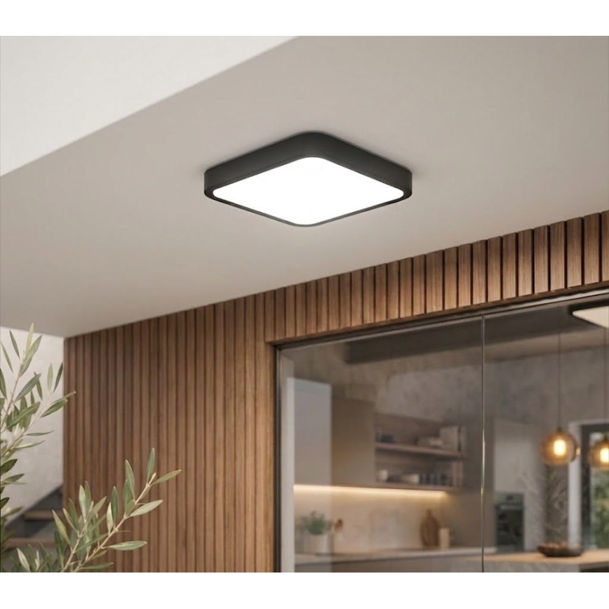 BRILAGI - LED таванно осветително тяло за баня ZENNA LED/18W/230V 28,5x28,5 cm IP44 черно