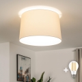Brilagi - LED таванен полилей CERIA 1xE27/40W/230V Ø 45 см бежов