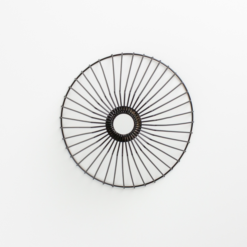 Brilagi - LED таванен полилей CERIA WIRE 1xE27/40W/230V Ø 30 см черен/дъб