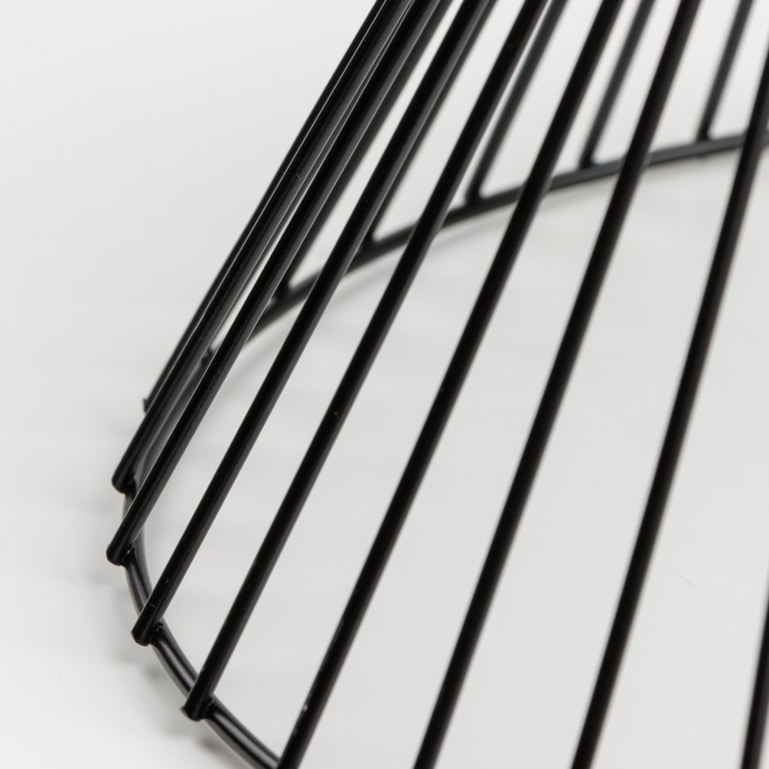 Brilagi - LED таванен полилей CERIA WIRE 1xE27/40W/230V Ø 30 см черен/дъб