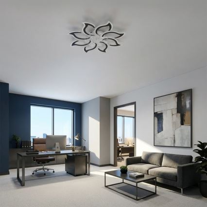 Brilagi - LED таванен вентилатор с функция за димиране LED/44W/230V Ø 90 см, черен + дистанционно управление