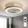 Brilagi - LED таванен вентилатор с възможност за димиране LED/38W/230V 3000-6500K Ø 50 см бял/кафяв + дистанционно управление