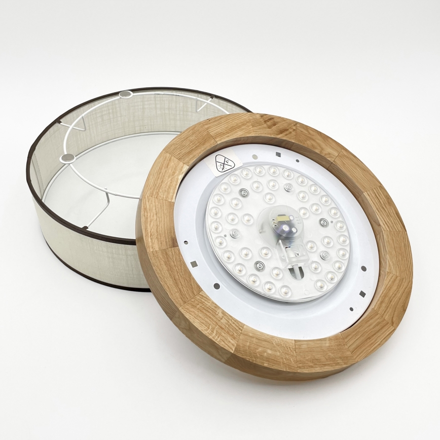 Brilagi - LED таванна лампа BELLADONNA LED/20W/230V с диаметър 30 см кремаво/дъб