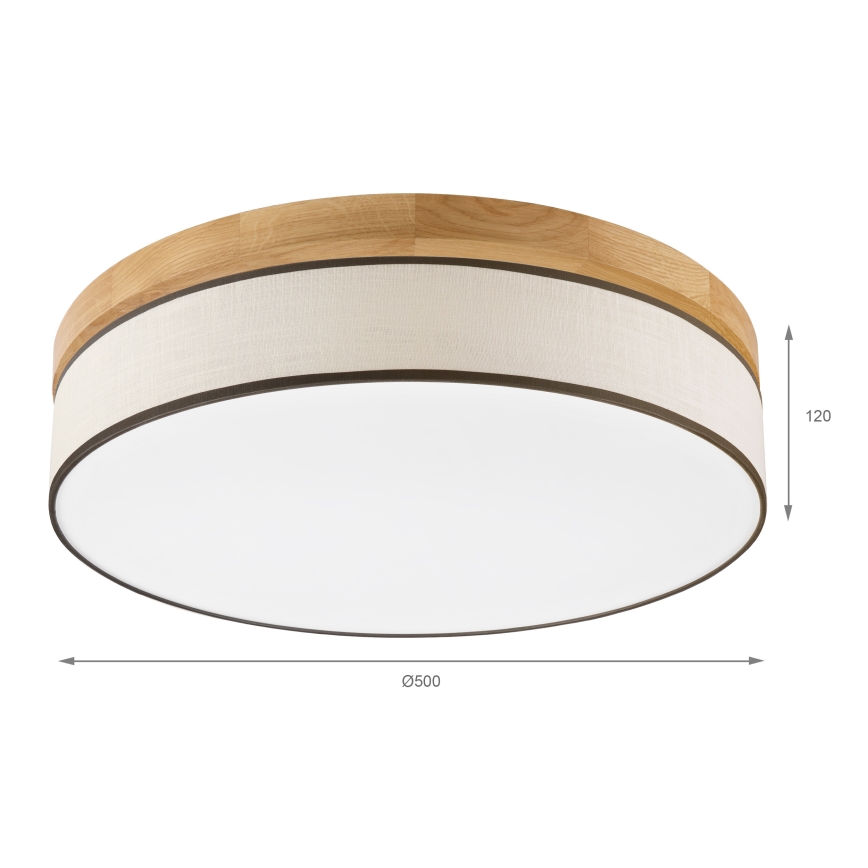 Brilagi - LED Таванна лампа BELLADONNA LED/36W/230V 50 см кремав/дъб