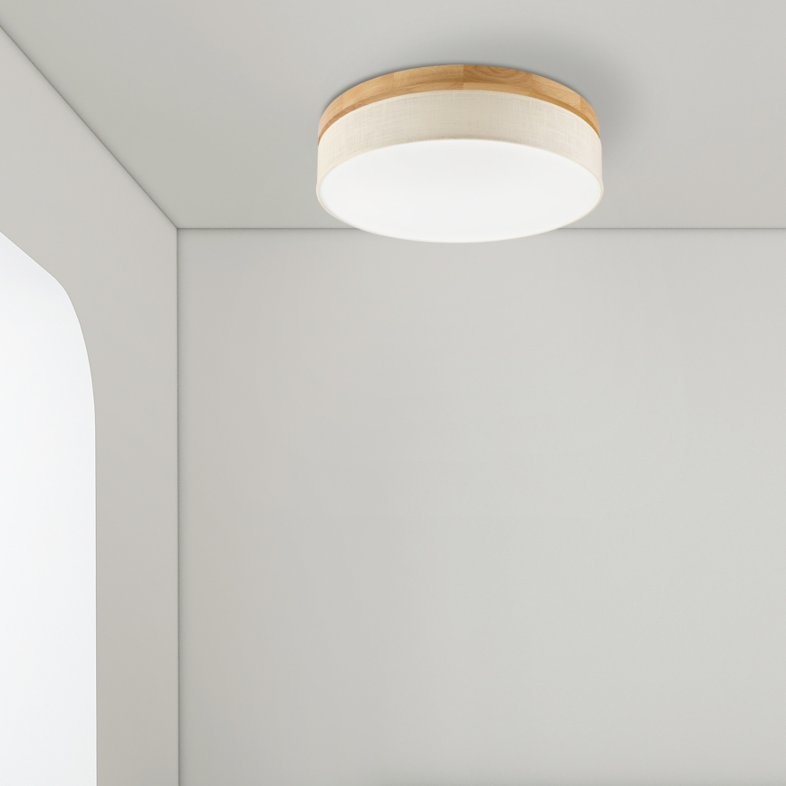 Brilagi - LED таванна лампа BELLADONNA LED/36W/230V диаметър 50 см кремаво/дъб