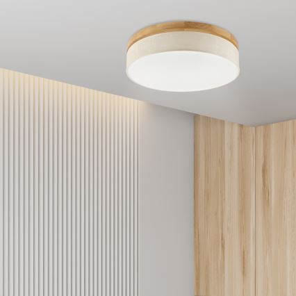 Brilagi - LED таванна лампа BELLADONNA LED/36W/230V диаметър 50 см кремаво/дъб
