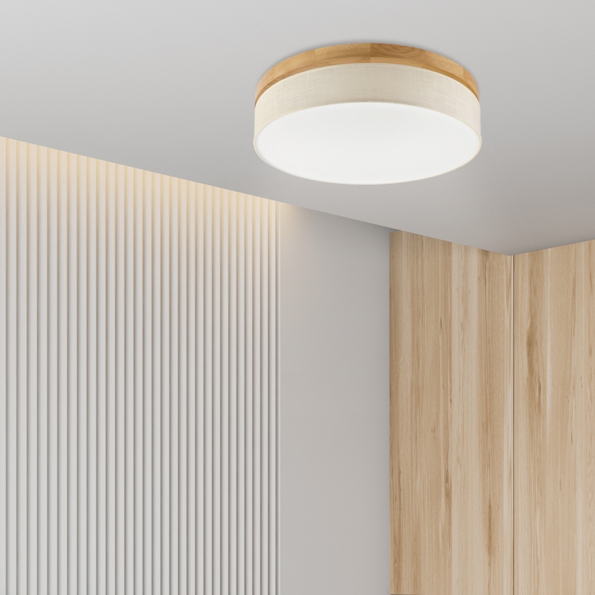 Brilagi - LED таванна лампа BELLADONNA LED/36W/230V диаметър 50 см кремаво/дъб