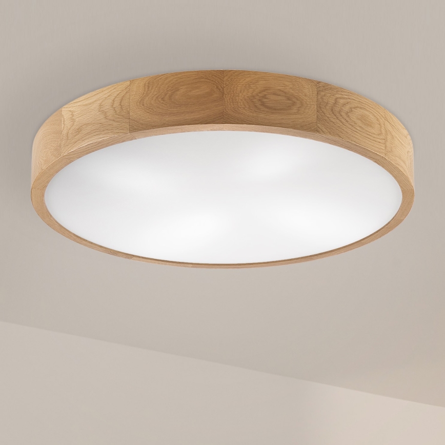 Brilagi - LED Таванна лампа CARVALHO 4xE27/60W/230V дъб pr. 57,5 см