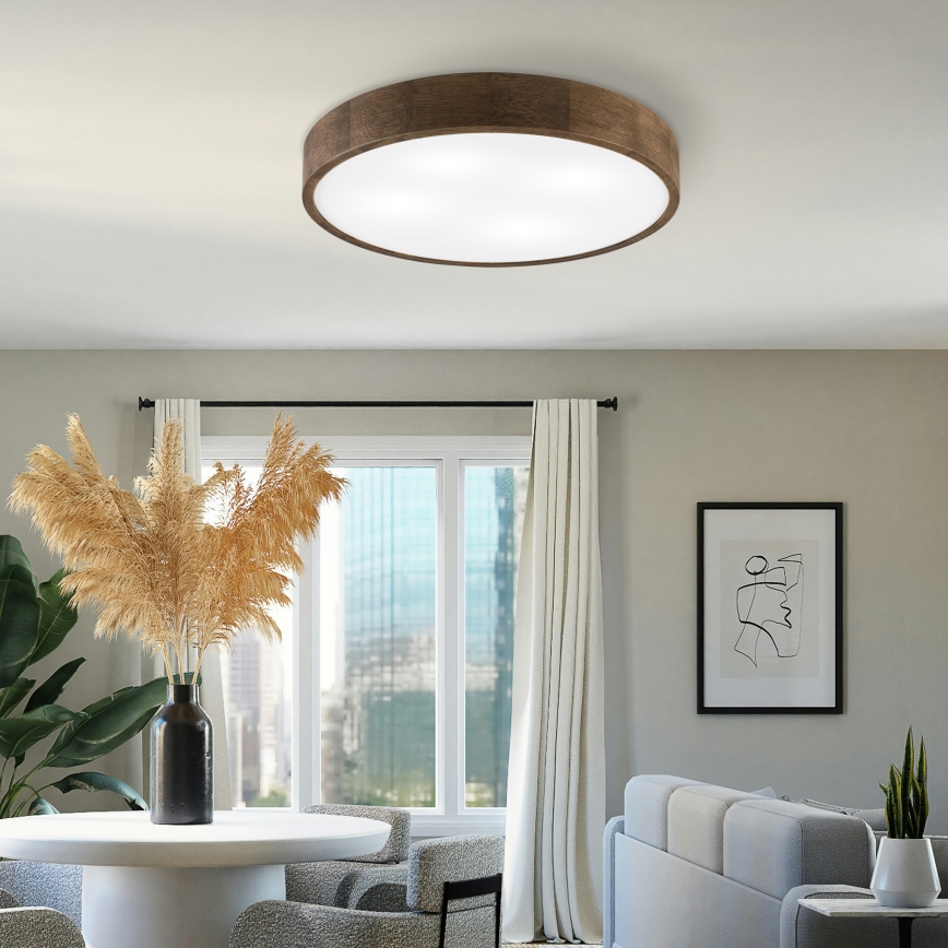 Brilagi - LED таванна лампа CARVALHO 4xE27/60W/230V орех ø 57.5 см