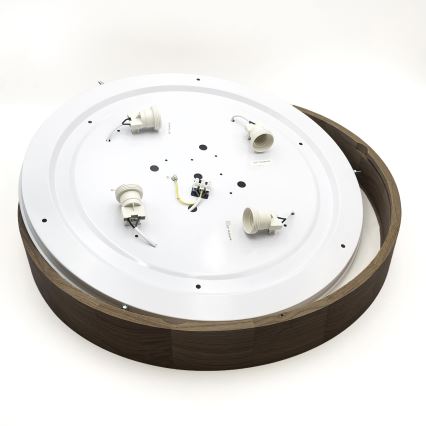 Brilagi - LED таванна лампа CARVALHO 4xE27/60W/230V орех ø 57.5 см