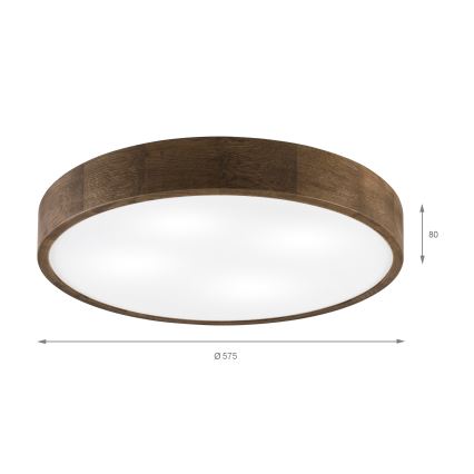 Brilagi - LED таванна лампа CARVALHO 4xE27/60W/230V орех ø 57.5 см