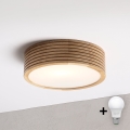 BRILAGI - LED таванна лампа CARVALHO MODERN 1xE27/60W/230V Ø 27,5 см, дъб