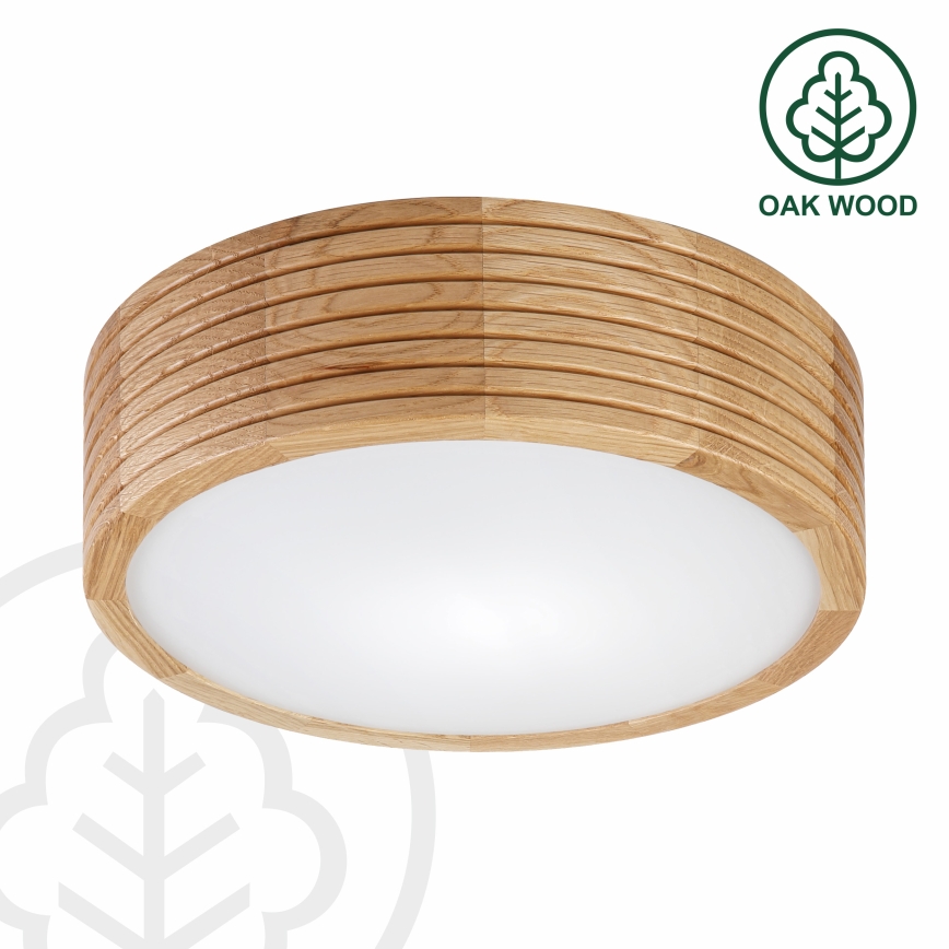 Brilagi - LED таванна лампа CARVALHO MODERN 1xE27/60W/230V Ø 27,5 см, дъб