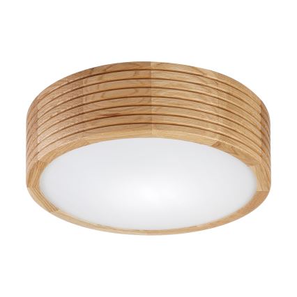 Brilagi - LED таванна лампа CARVALHO MODERN 1xE27/60W/230V Ø 27,5 см, дъб