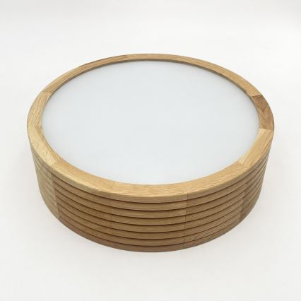 Brilagi - LED таванна лампа CARVALHO MODERN 1xE27/60W/230V Ø 27,5 см, дъб