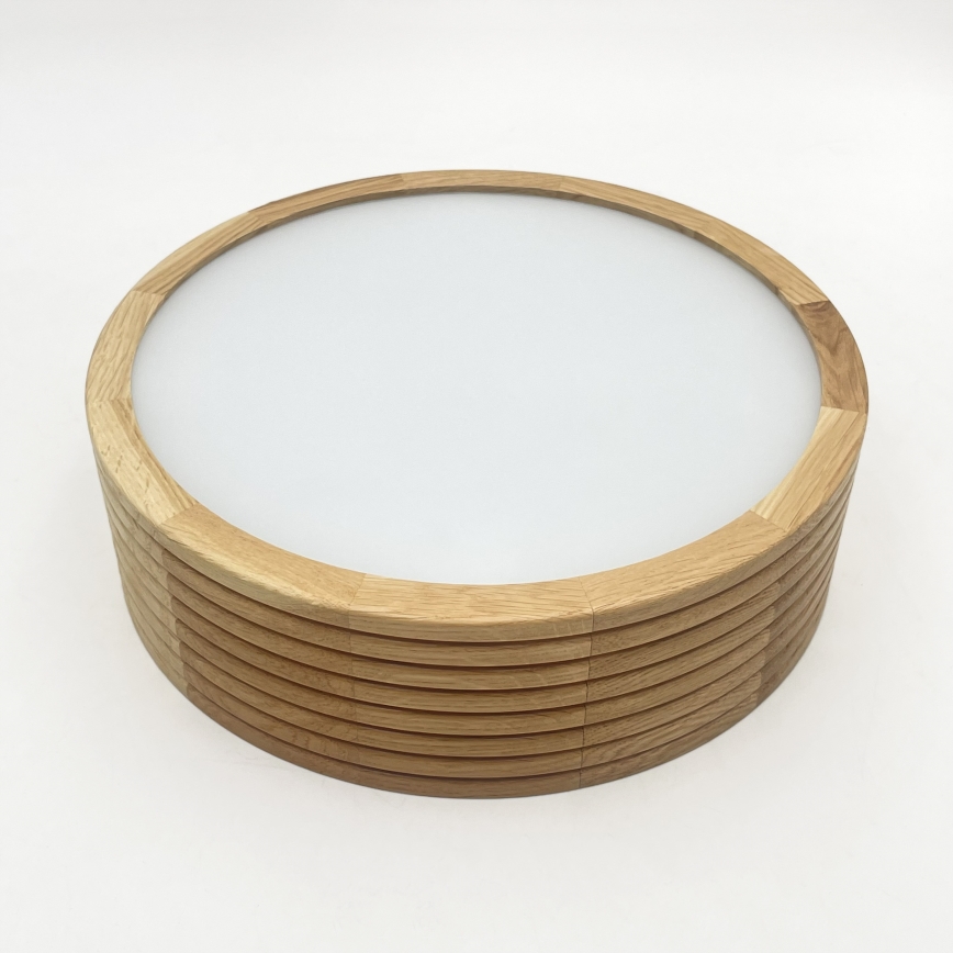 Brilagi - LED таванна лампа CARVALHO MODERN 1xE27/60W/230V Ø 27,5 см, дъб