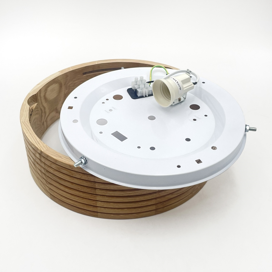 Brilagi - LED таванна лампа CARVALHO MODERN 1xE27/60W/230V Ø 27,5 см, дъб