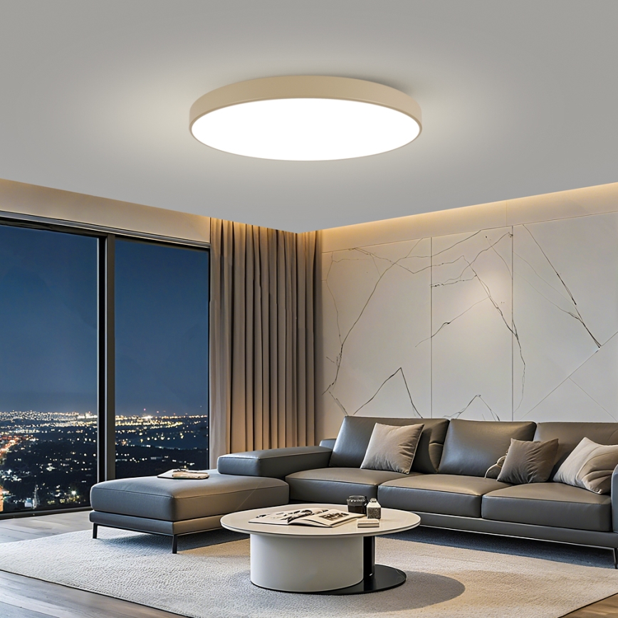 Brilagi - LED таванно осветително тяло POOL LED/128W/230V 3000/4000/6000K Ø 100 см бежово