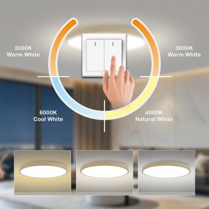 Brilagi - LED таванно осветително тяло POOL LED/128W/230V 3000/4500/6000K Ø 100 см бежово