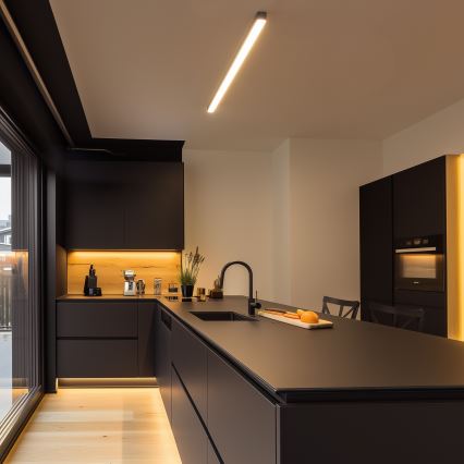 Brilagi - LED повърхностно монтирано таванно осветително тяло FULLDAY LED/30/40/50W/230V 2700/4000/6000K 150 cm UGR19 черно