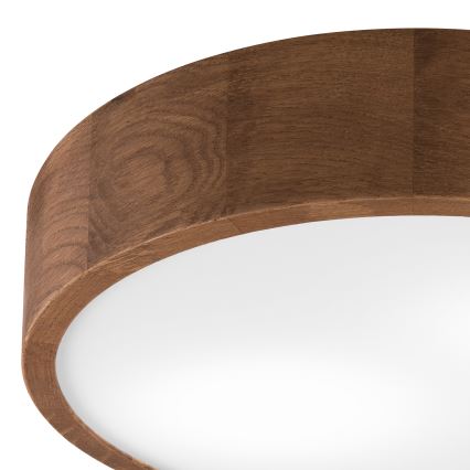Brilagi - LED таванно осветително тяло CARVALHO 2xE27/60W/230V дъб череша Ø 37 см