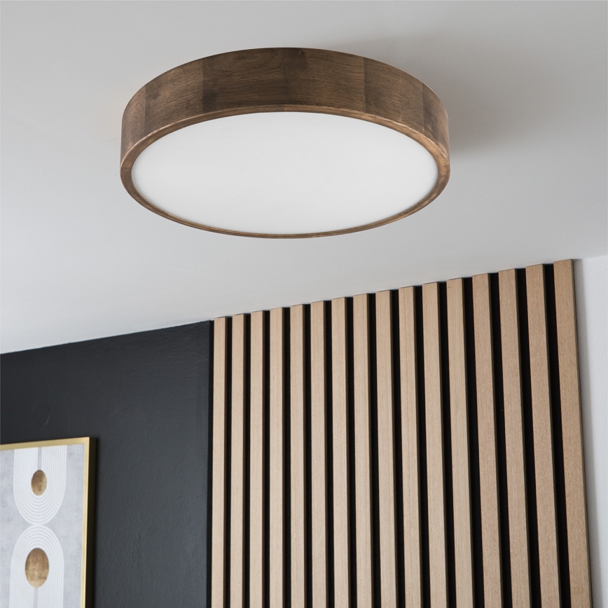 Brilagi - LED таванна лампа CARVALHO 3xE27/60W/230V дъб орех, диаметър 47 см