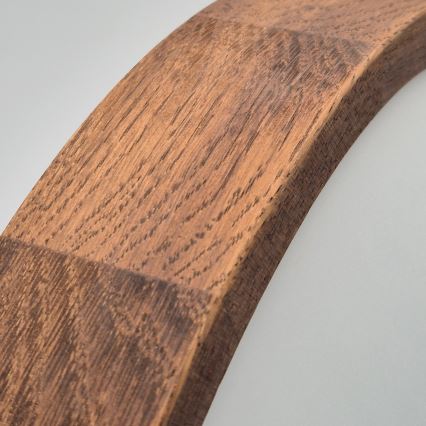 Brilagi - LED таванно осветително тяло CARVALHO SLIM 2xE27/60W/230V дъб череша Ø 37 см