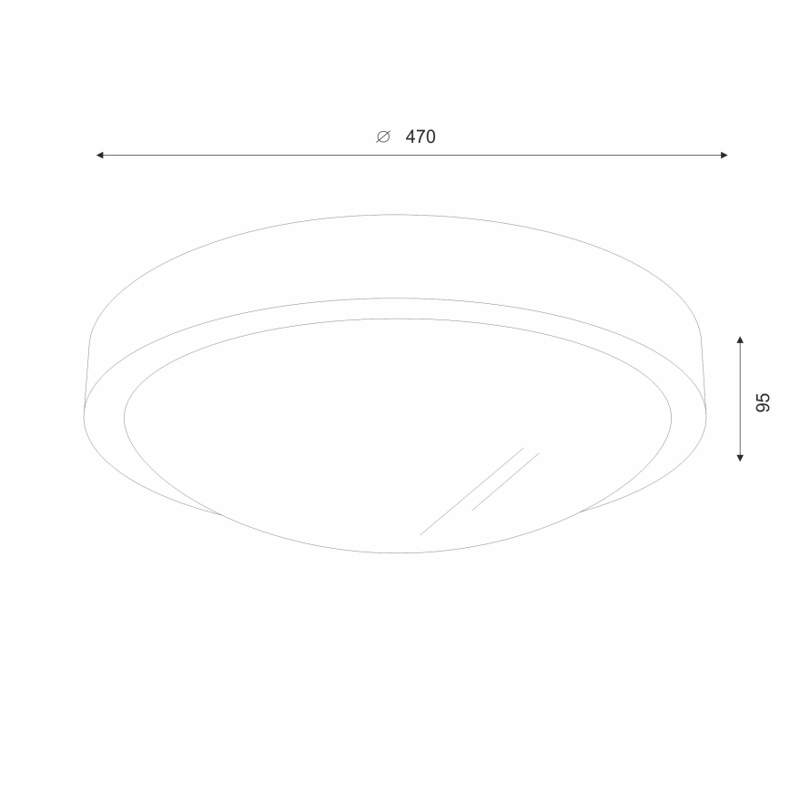 Brilagi - LED таванно осветително тяло CARVALHO SLIM 3xE27/60W/230V дъб череша Ø 47 см
