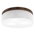 BRILAGI - LED таванно осветително тяло BELLADONNA 3xE27/15W/230V Ø 50 см бяло/дъб орех