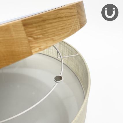 Brilagi - LED таванно осветително тяло BELLADONNA LED/36W/230V Ø 40 cm кремав/дъб