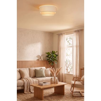 Brilagi - LED таванно осветително тяло BOHO ECO 1xE27/10W/230V, Ø 40 cm, кремаво