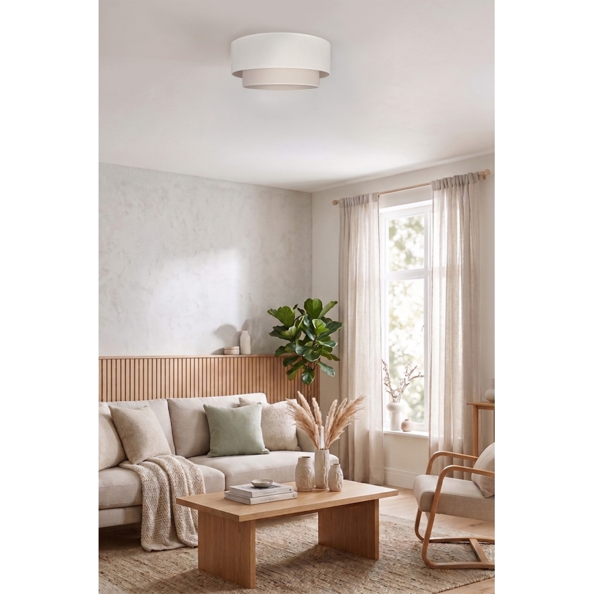 Brilagi - LED таванно осветително тяло BOHO ECO 1xE27/10W/230V, Ø 40 cm, кремаво